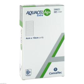 Aquacel Ag+ Extra 4x10 cm Kompressen