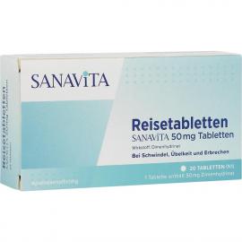 Reisetabletten Sanavita 50 mg Tabletten