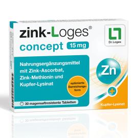 Zink-Loges concept 15 mg magensaftres.Tabletten