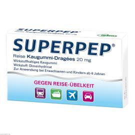 Superpep Reise Kaugummi Dragees 20 mg
